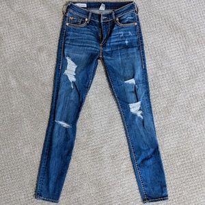 True Religion🍍Super T Halle Cropped Jeans